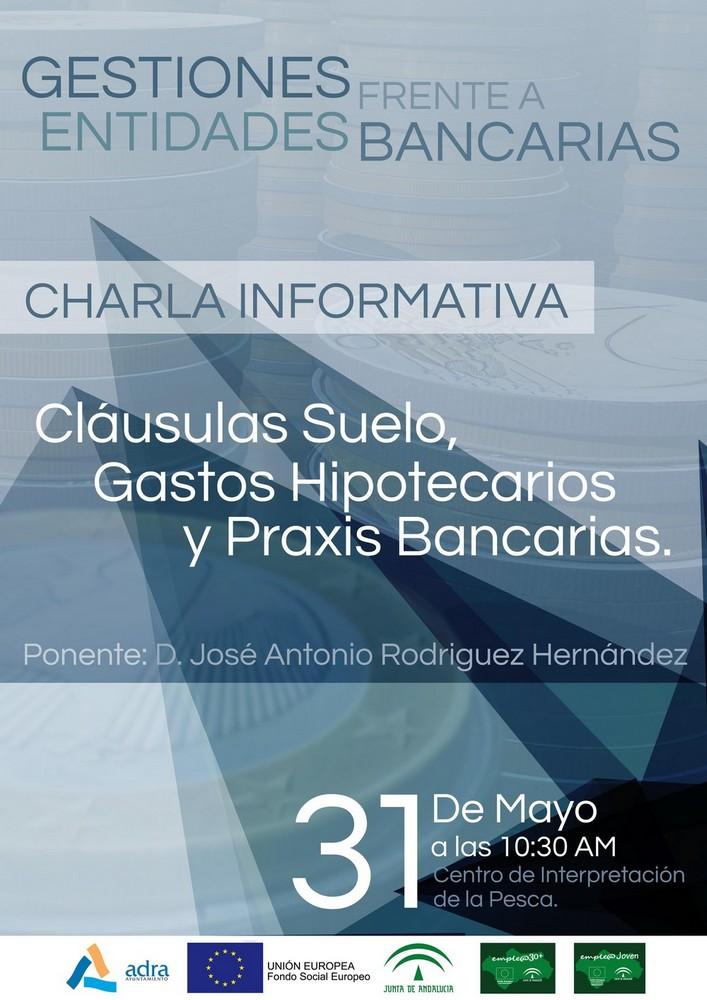 Charla informativa para asesorar a los abderitanos sobre gestiones con entidades bancarias