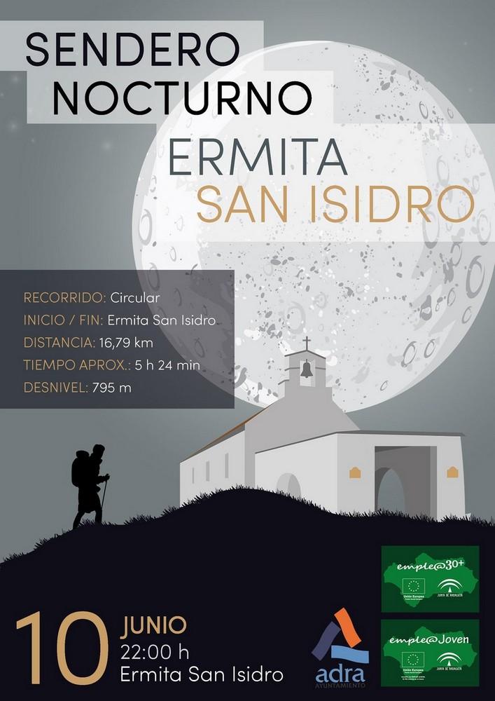 Adra promueve una ruta nocturna desde la Ermita de San Isidro el próximo 10 de junio