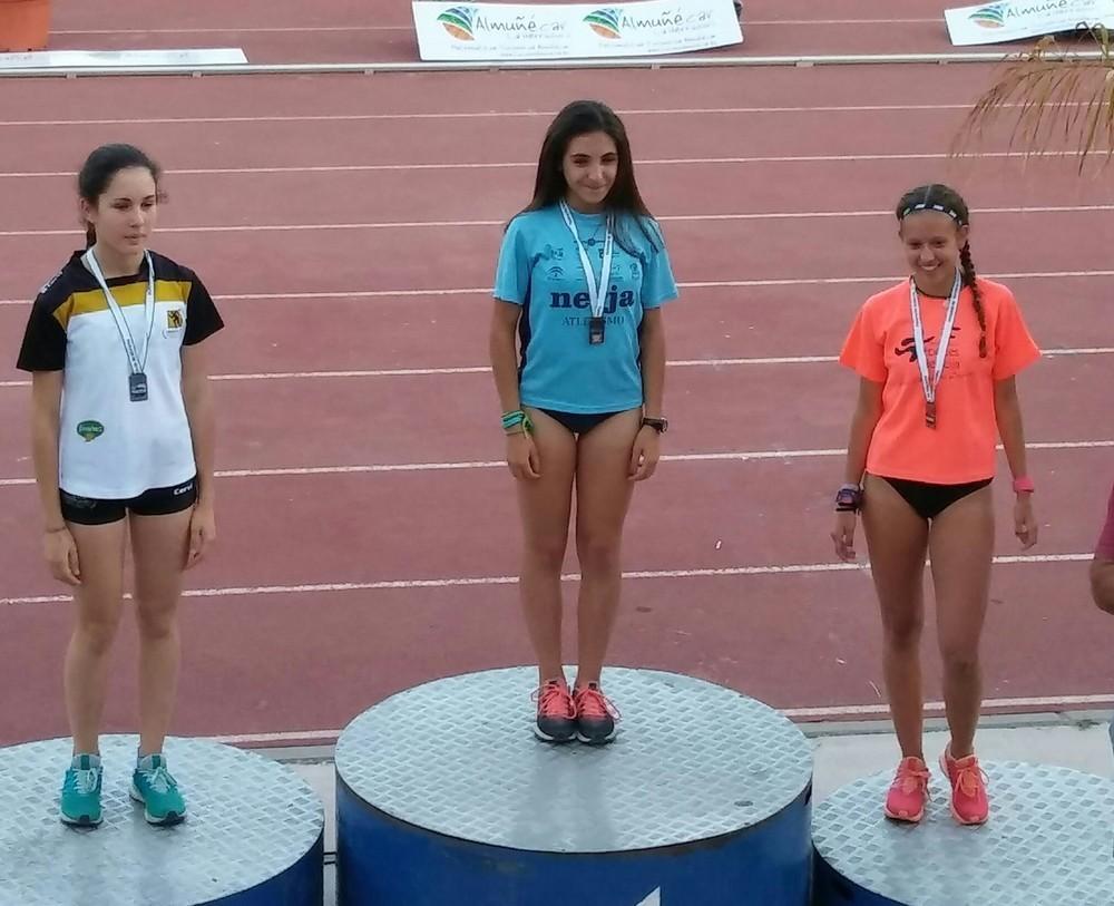 Oro de Alba Moreno en el Campeonato de Andalucía Cadete de Atletismo