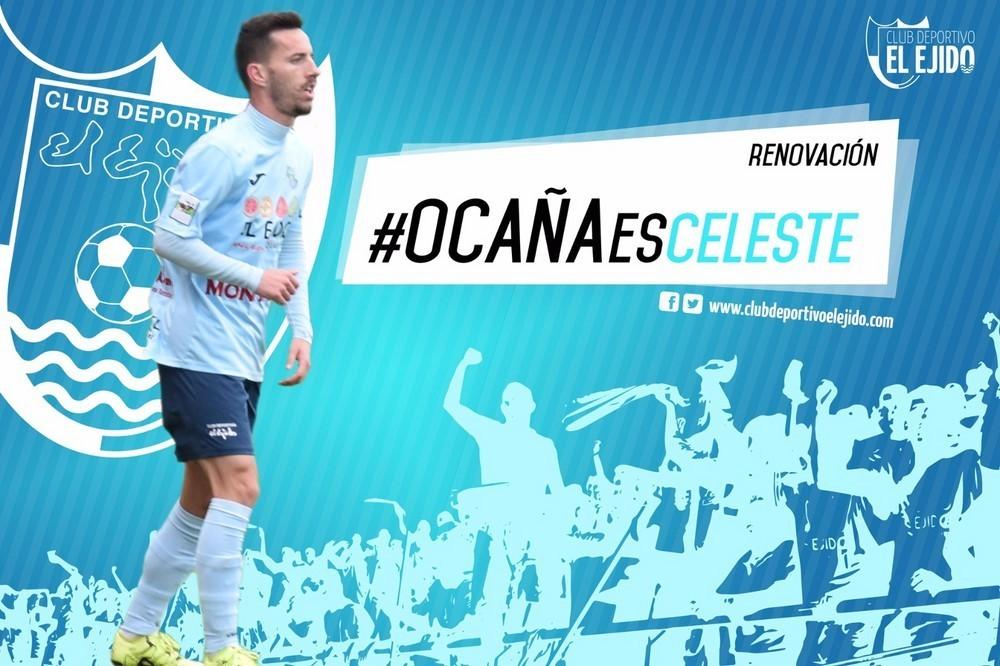 Ocaña renueva por el CD El Ejido por dos temporadas