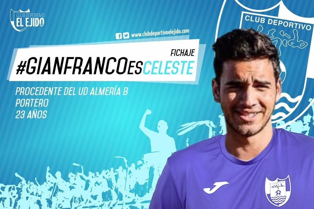 El CD El Ejido ficha al portero Gianfranco procedente de la UD Almería B