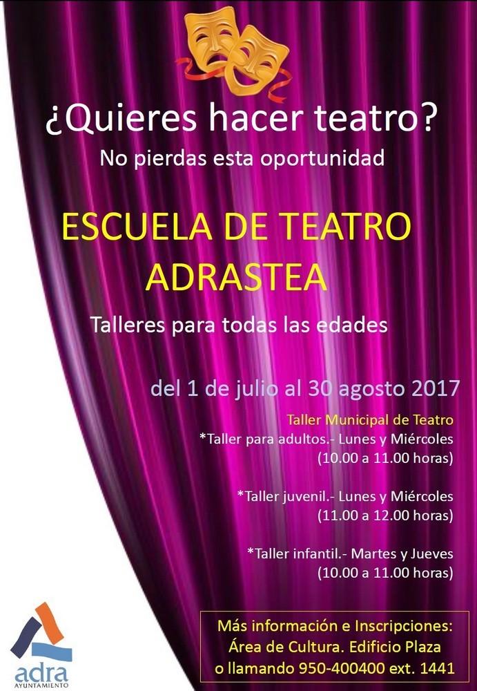 Hacer teatro se convierte en una alternativa de ocio este verano en Adra
