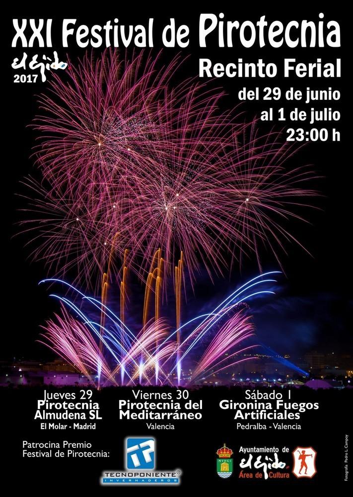 El XXI Festival de Pirotécnica ‘Ciudad de El Ejido’ quemará 750 kilos de pólvora durante las Fiestas de San Isidro