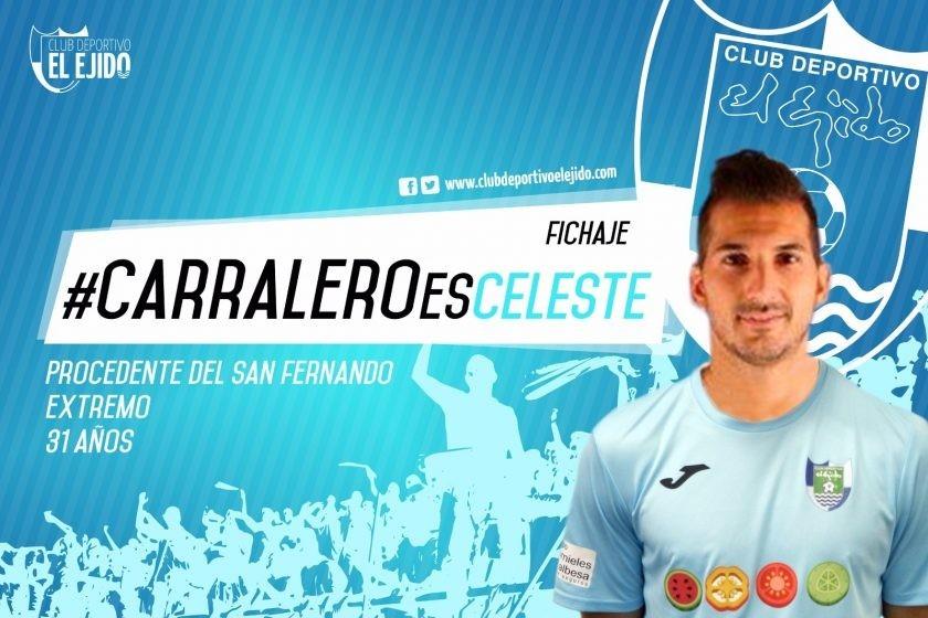 Carralero se convierte en nuevo jugador del CD El Ejido