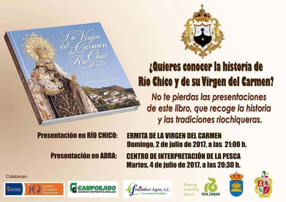 La historia de la Virgen del Carmen de Río Chico y su devoción en Berja y Adra, recogidas en un libro que se presenta este fin de semana