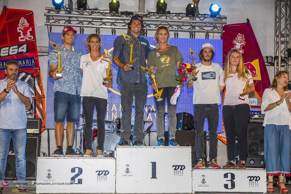 Víctor Fernández comienza segundo el mundial de Windsurf en Gran Canaria