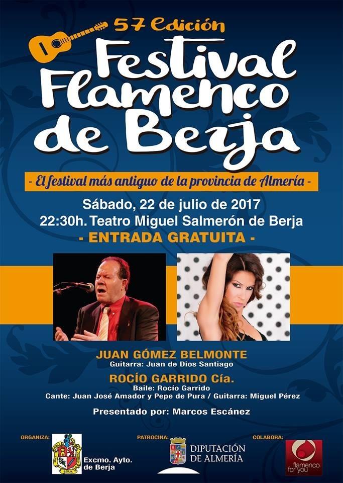 Este sábado se celebra el 57º Festival Flamenco de Berja