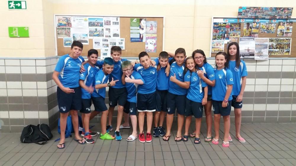 Gran participación de los benjamines del Club H2O en el Campeonato de Andalucía de jóvenes nadadores
