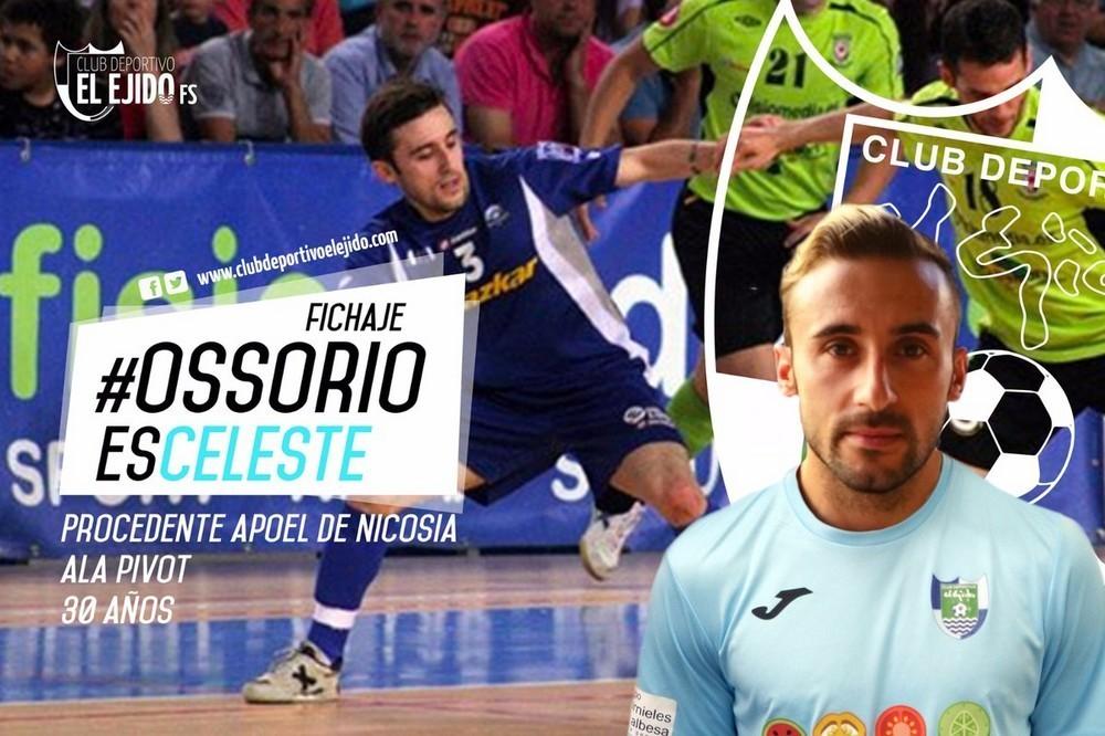Ossorio, nuevo refuerzo de lujo para el CD El Ejido Fútbol Sala