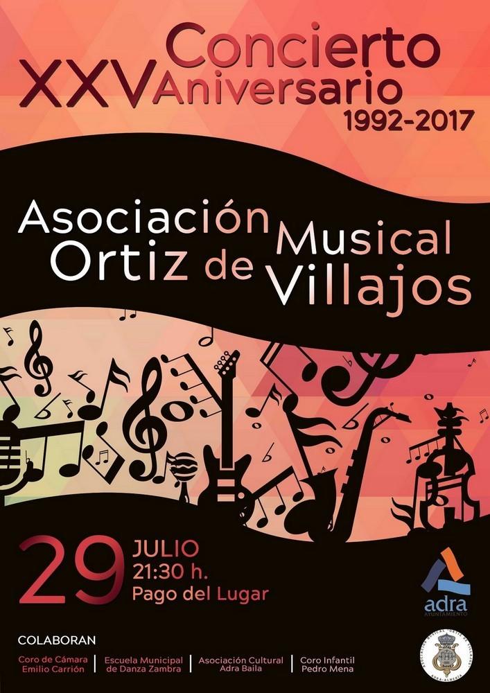 La Banda Ortiz de Villajos ofrece ofrecerá un concierto para celebrar su XXV Aniversario