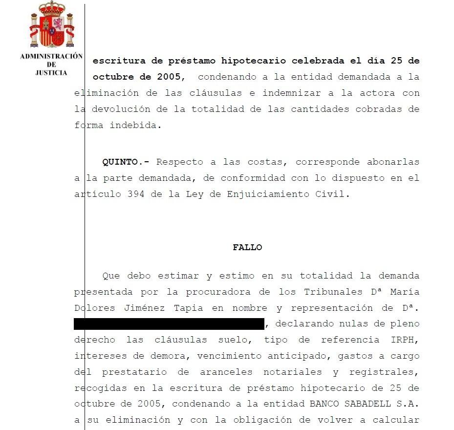 El juzgado Nº3 de El Ejido anula la primera cláusula hipotecaria IRPH de la provincia