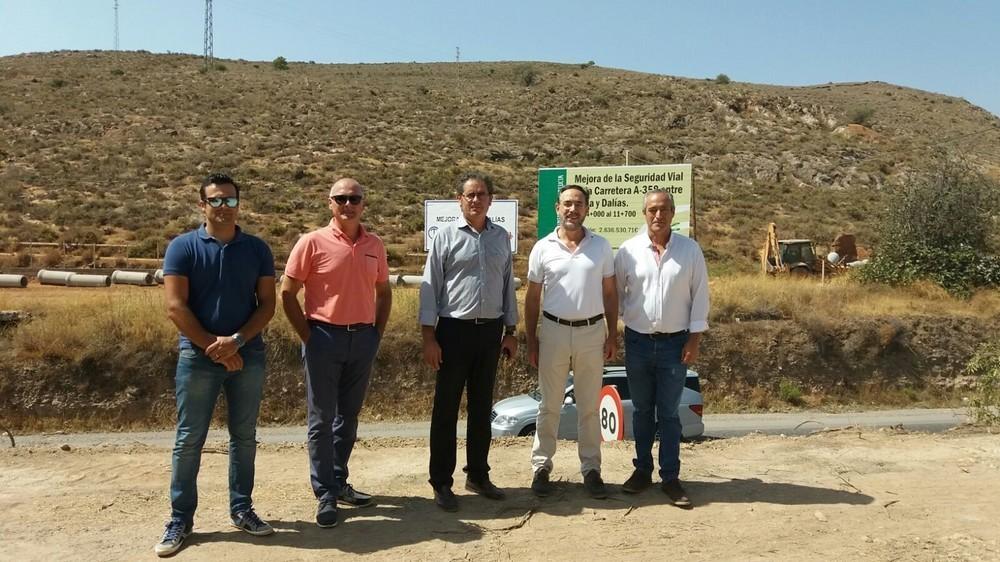La Junta mejora la seguridad vial en la A-358, Berja-Dalías