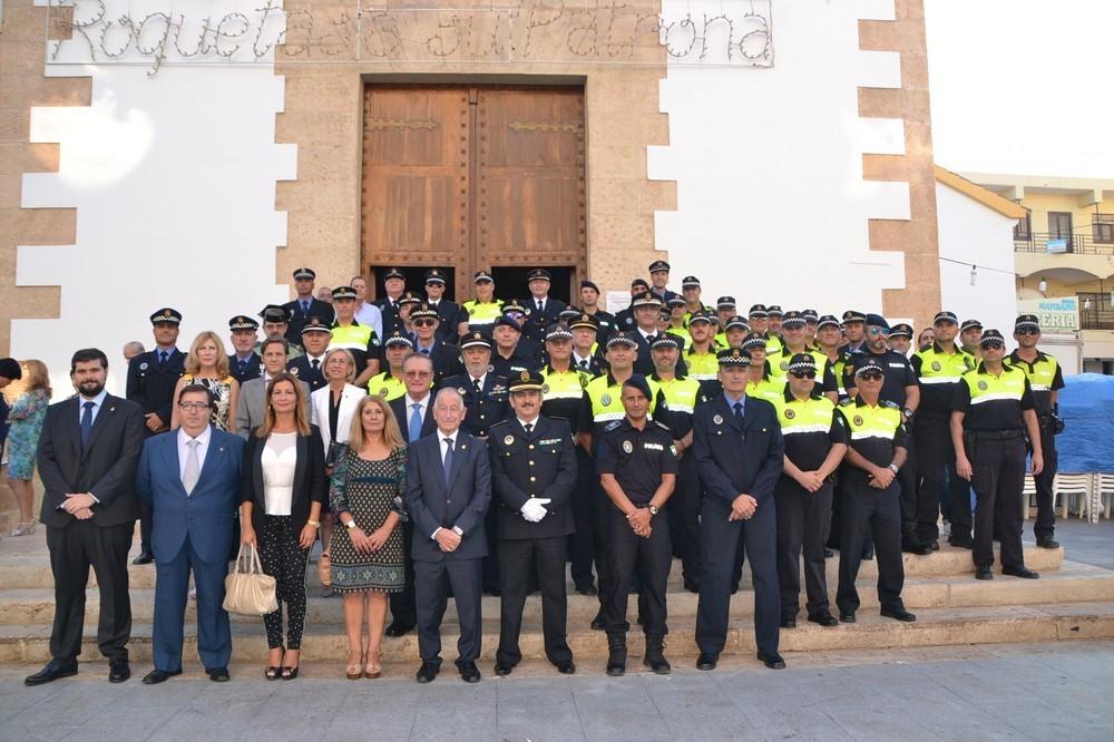 Homenaje a la Policía Local en el Castillo de Santa Ana de Roquetas de Mar