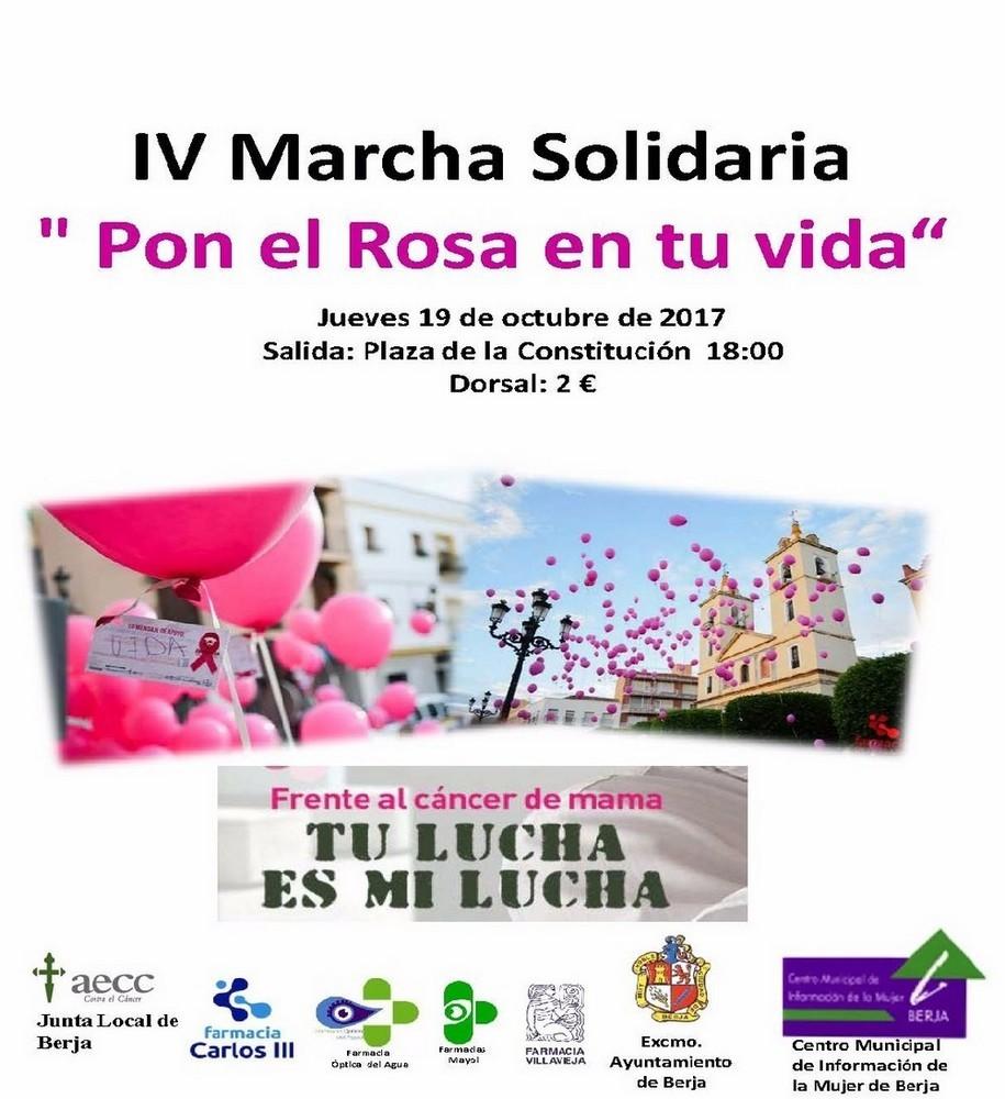  La IV Marcha contra el cáncer teñirá de rosa las calles de Berja este jueves
