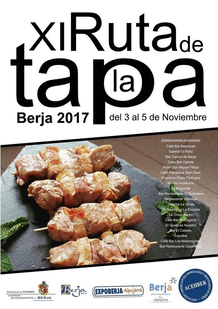 Veinte tapas competirán del 3 al 5 de noviembre para convertirse en la mejor de Berja