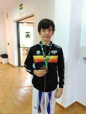 Javier Rubio, medalla de bronce en el Campeonato de Andalucía de taekwondo