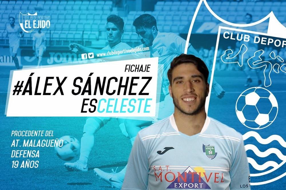 Álex Sánchez ficha por el CD El Ejido para jugar esta temporada con el Berja CF