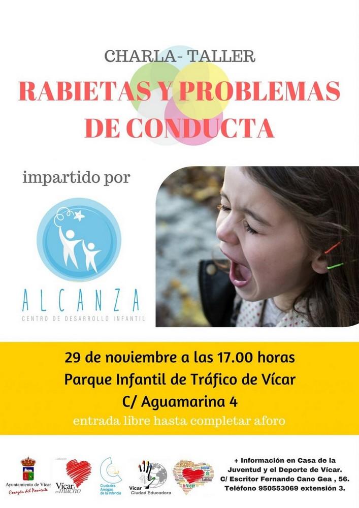 Vícar Ciudad Educadora organiza una charla taller sobre 'Rabietas y Problemas de Conducta' dirigidas a los padres y madres del municipio