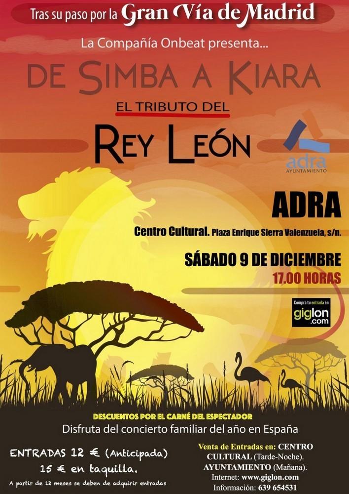 El musical tributo a El Rey León ‘De Simba a Kiara’ este sábado en el Centro Cultural