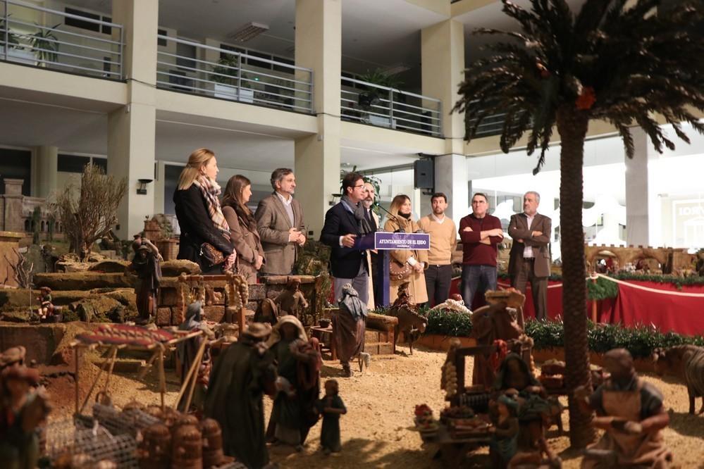 El Belén Municipal de El Ejido se inaugura con más figuras, locución guiada, iluminación ambiental y nuevo reparto de los pasajes