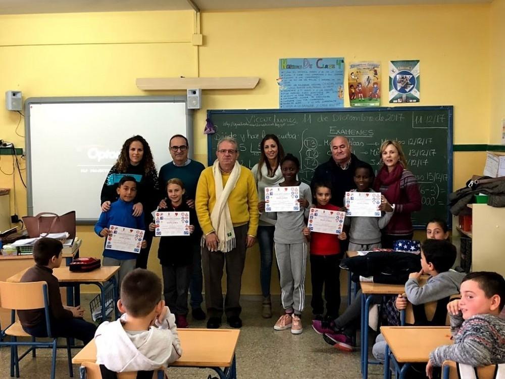 La entrega de diplomas cierra la primera fase del proyecto de Educación Vial Escolar de Vícar
