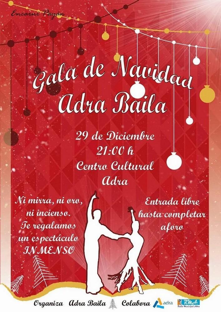Adra Baila convoca a su gala gratuita de Navidad
