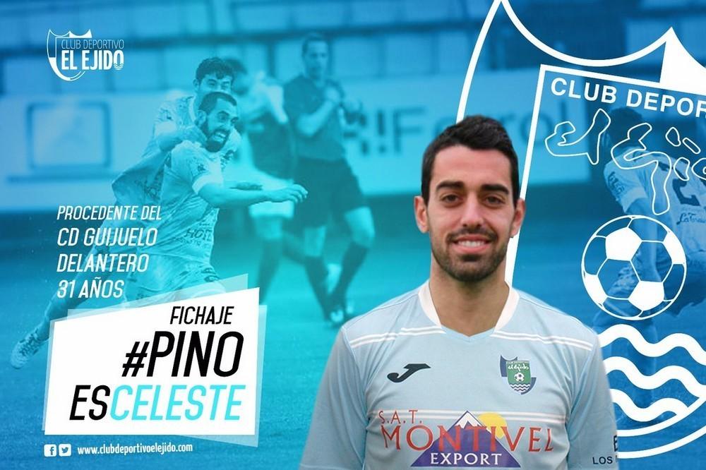 El CD El Ejido refuerza la delantera con Antonio Manuel Pino