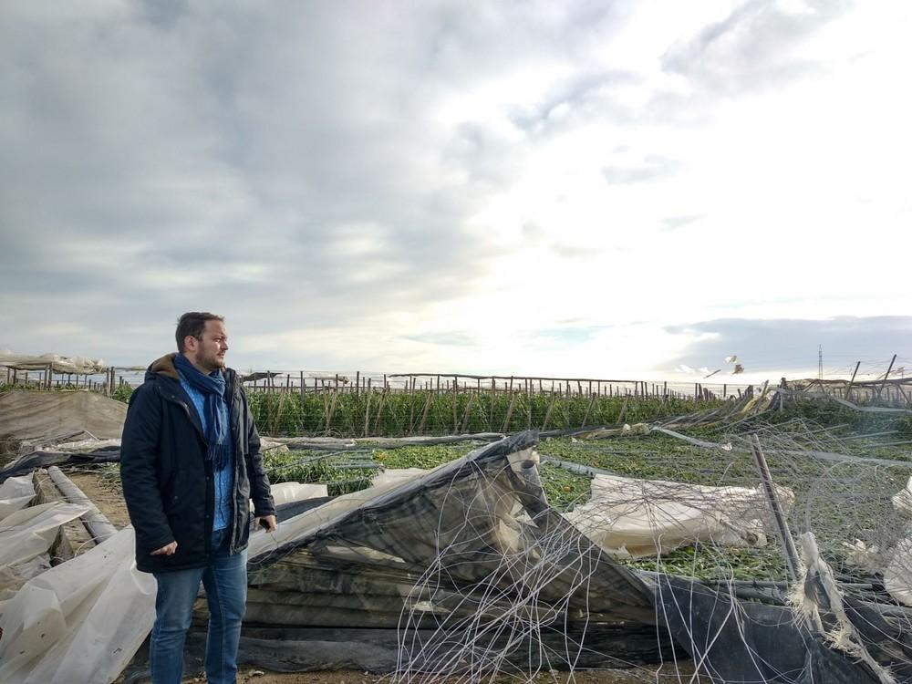 IU El Ejido pide que se estudie la declaración de “zona catastrófica” tras el paso de los tornado