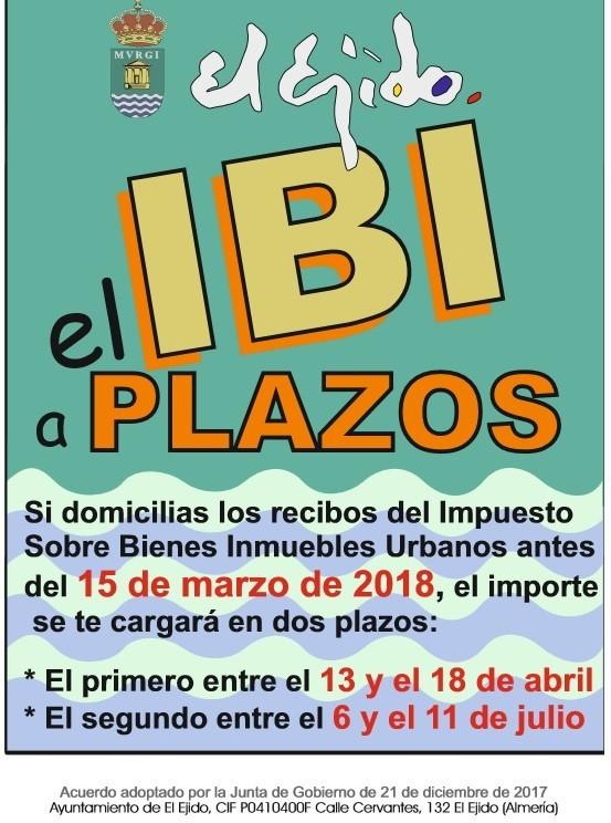 Los ejidenses que tengan domiciliado IBI antes del 15 de marzo abonarán sus recibos de forma fraccionada en dos pagos