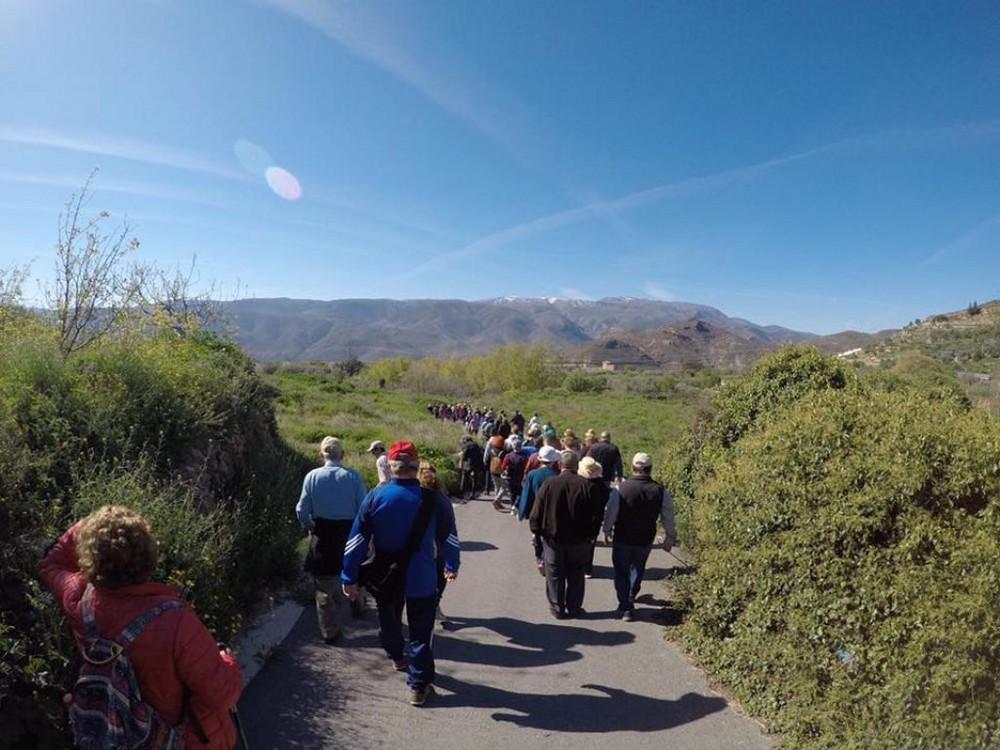 La XII Olimpiada de Mayores reanuda su actividad con una ruta por el sendero de Abla
