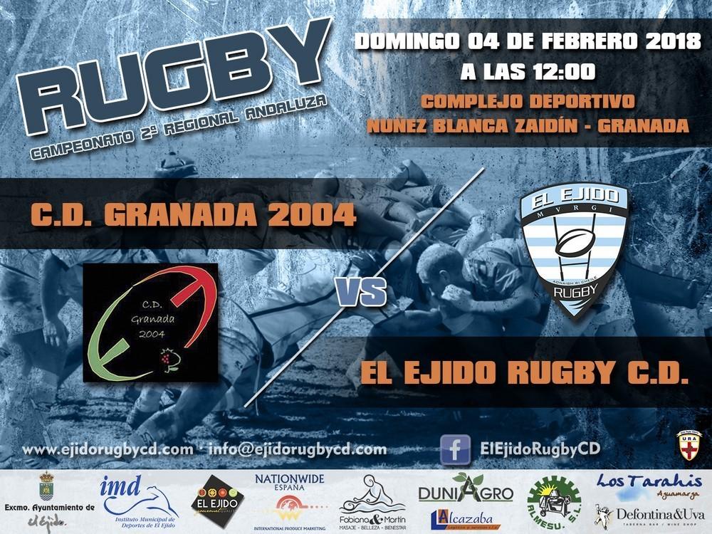 El Ejido Rugby URA visita la cancha del Granada 2004 en un partido vital para jugar los play off de ascenso