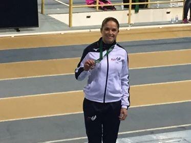 Paqui López, bronce en el Campeonato de Andalucía absoluto de atletismo en pista cubierta