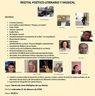 Talleres, exposiciones, cuentacuentos, un recital poético y un encuentro literario enriquecerán la I Semana de las Letras y las Artes de Las Norias