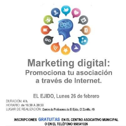 El Programa Formativo de Participación Ciudadana acoge un taller sobre 'Marketing Digital: Promociona tu asociación a través de Internet'