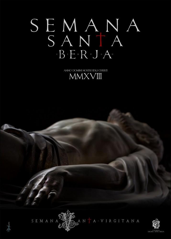 Una imagen del Cristo Yacente protagoniza el cartel de la Semana Santa de Berja 2018