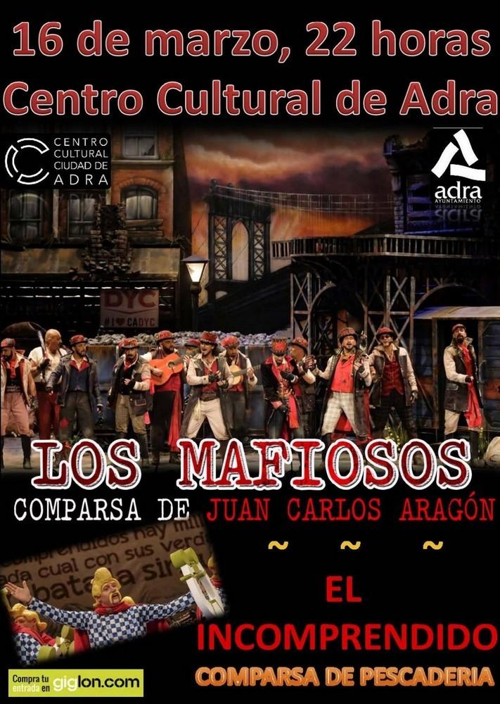 Los Mafiosos, comparsa ganadora del COAC 2018, actuará en el Centro Cultural de Adra