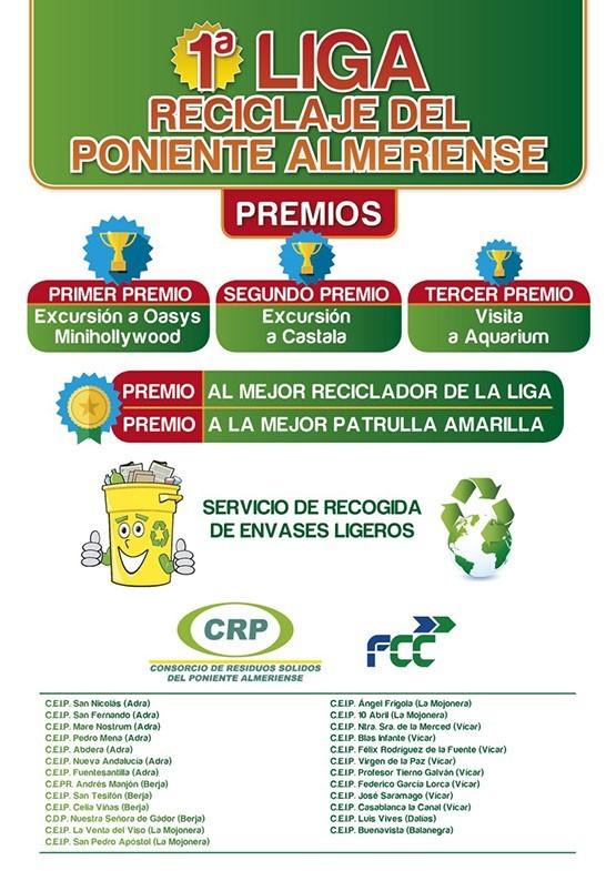 Arranca la primera Liga de Reciclaje del Poniente Almeriense con la participación de 22 centros