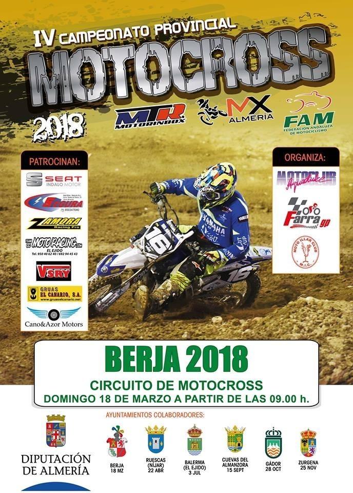 El IV Campeonato Provincial de Motocross comienza este domingo en Berja
