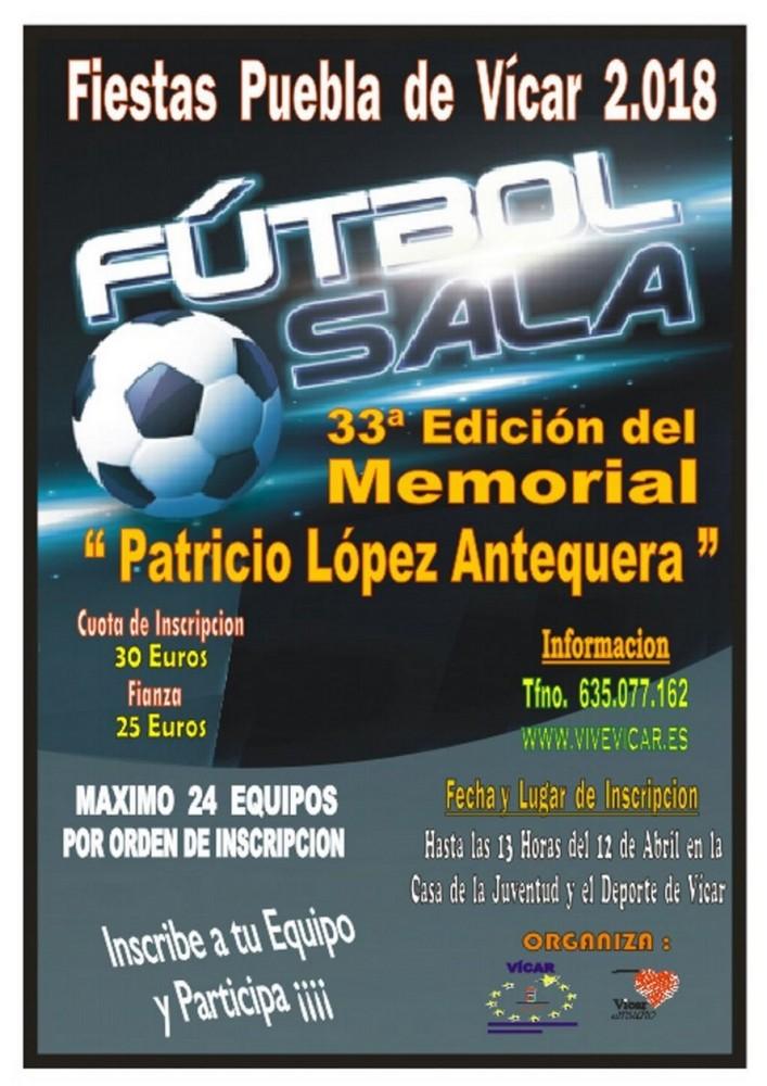 El Memorial Patricio López Antequera alcanza su treinta y tres edición abriendo la participación a un máximo de veinticuatro equipos