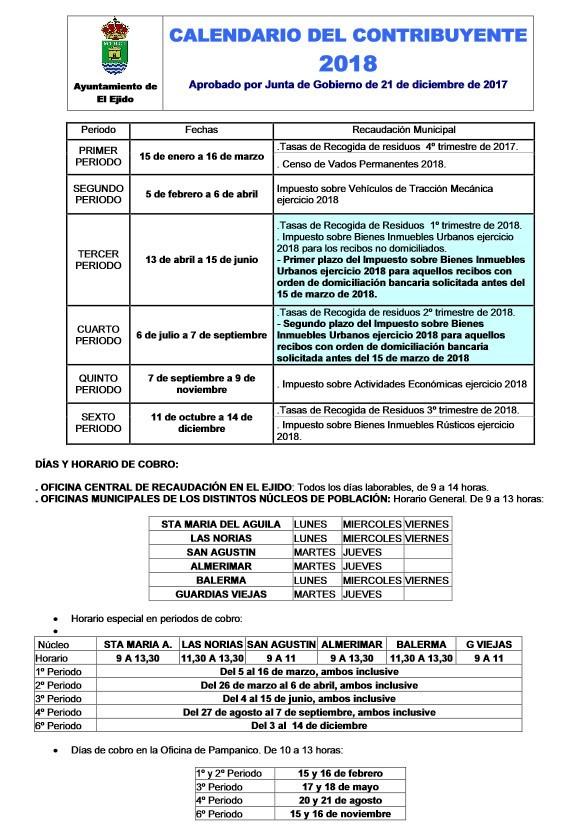 La Junta de Gobierno Local aprueba los padrones del Impuesto de Bienes Inmuebles del 2018, que podrán ser abonados hasta el 15 de junio