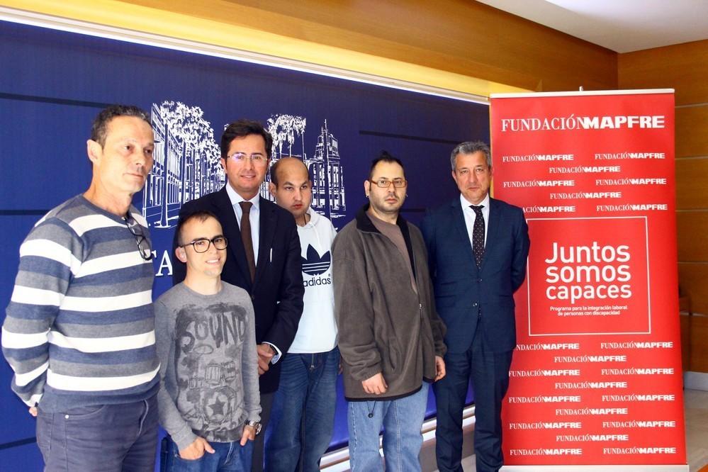 Ayuntamiento, ASPRODESA y Fundación MAPFRE sellan un acuerdo que permitirá la inserción laboral de personas con diversidad funcional