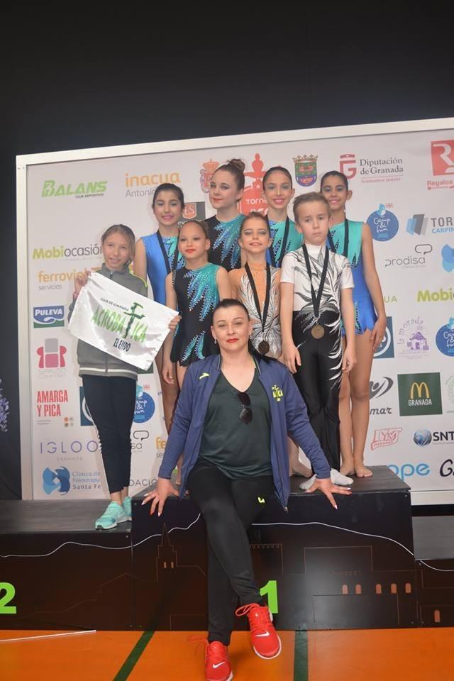 Acrobática El Ejido consigue dos medallas de oro en el IV Torneo Jico de Granada