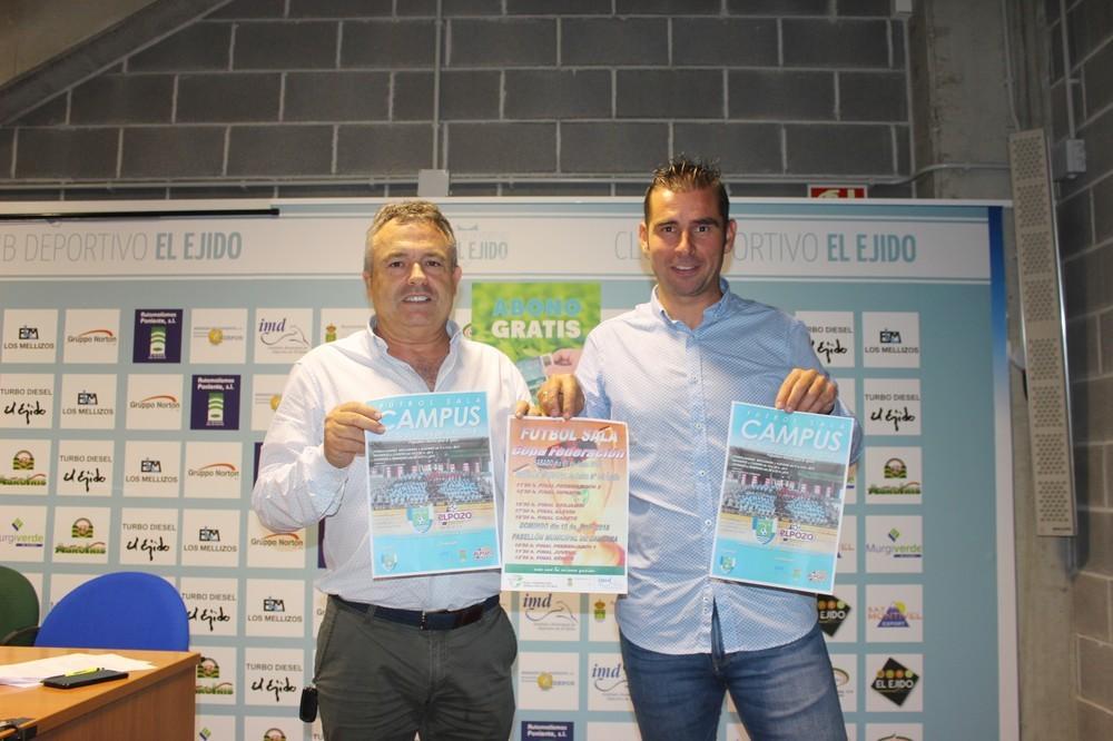 El Campus de Fútbol Sala del CD El Ejido con El Pozo Murcia se realizará del 3 al 6 de julio