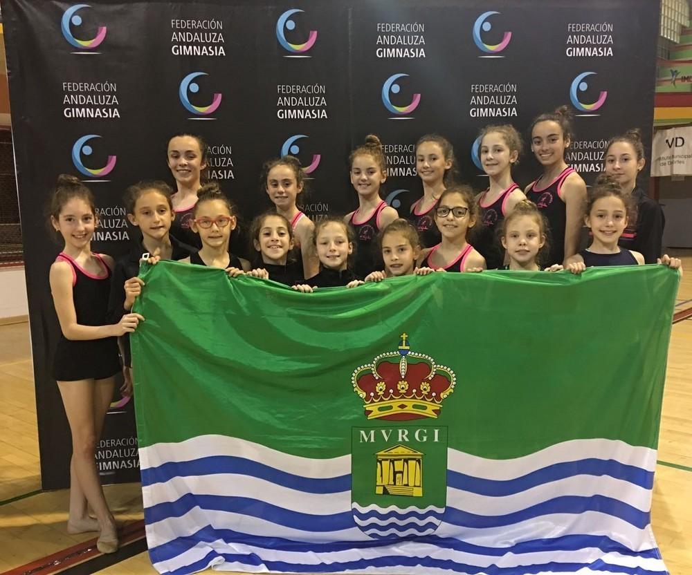 Tres oros, una plata y un bronce para Rítmica El Ejido en el Campeonato de Andalucía Copa y Precopa