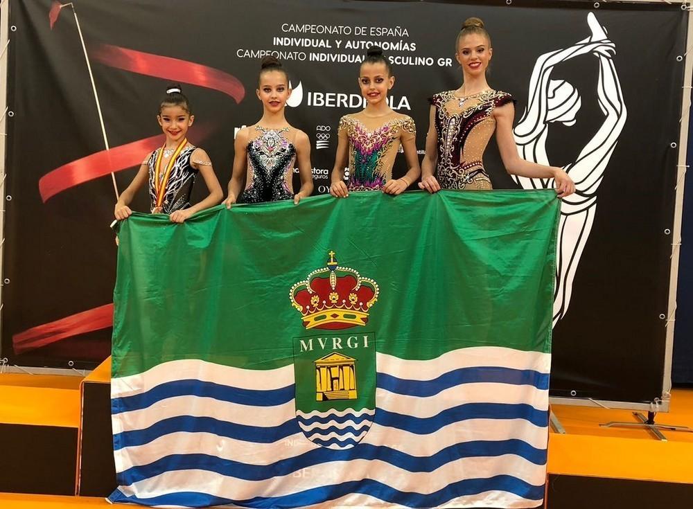  Rítmica El Ejido logra cuatro platas y cuatro bronces en el Campeonato de España individual