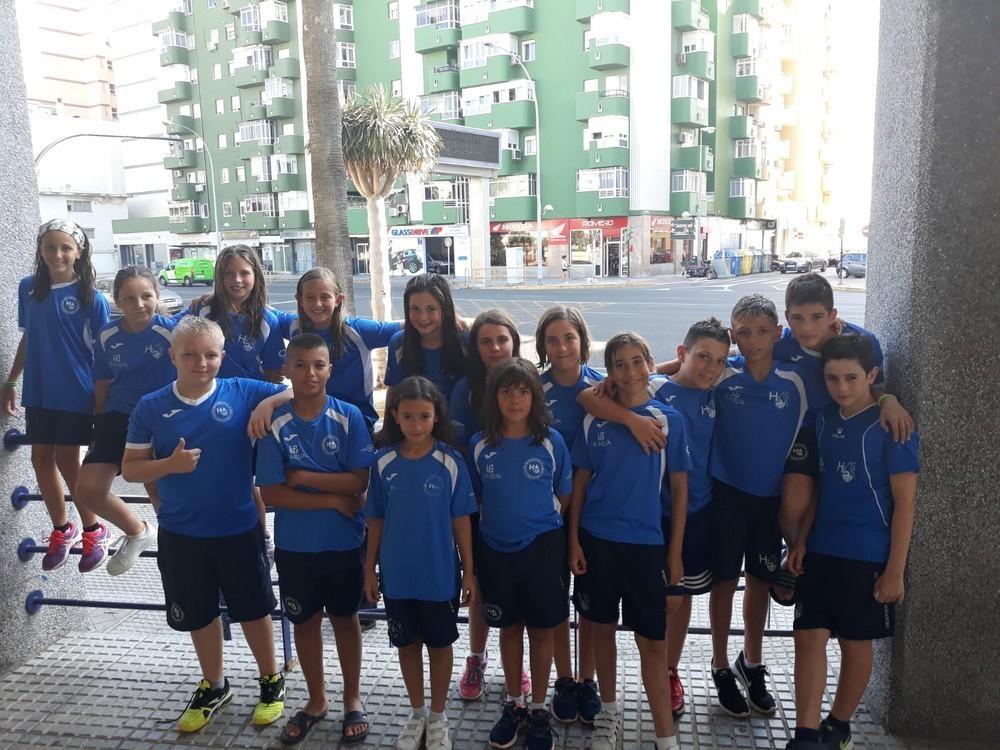 El equipo benjamín del H2O El Ejido completa un gran Campeonato andaluz de natación