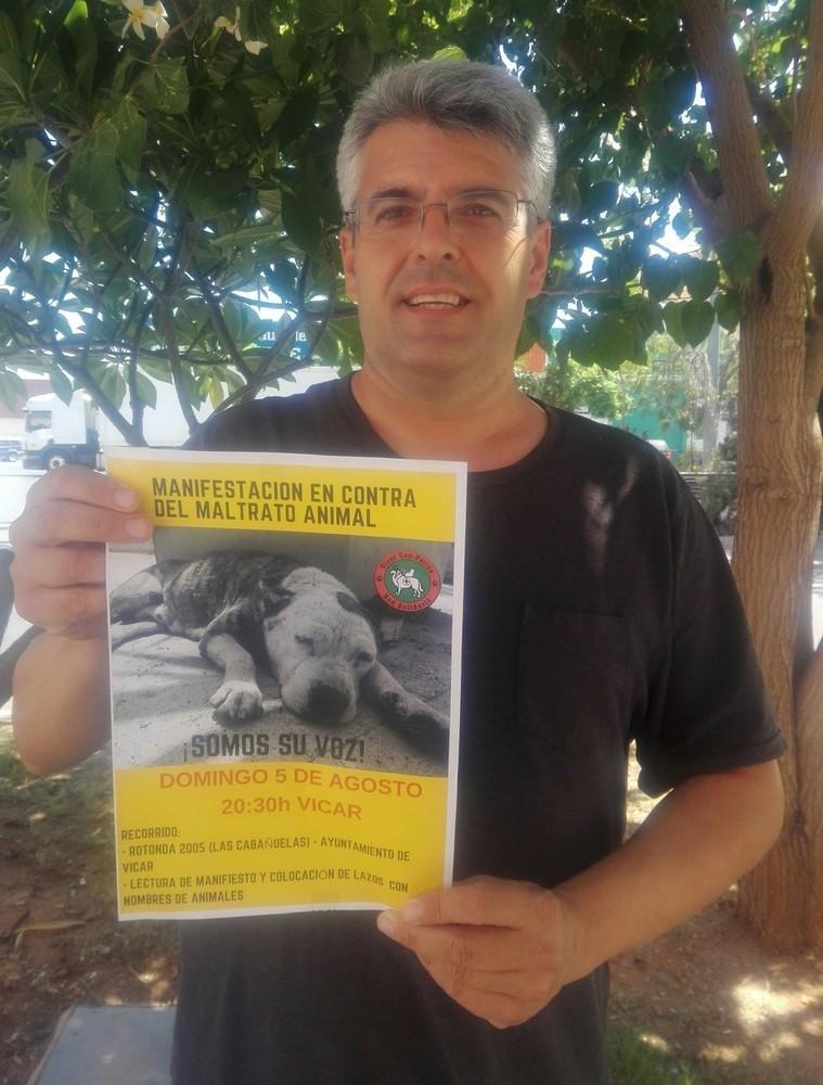 IU de Vícar apoya la marcha protesta contra el abandono animal en Vícar para el próximo domingo