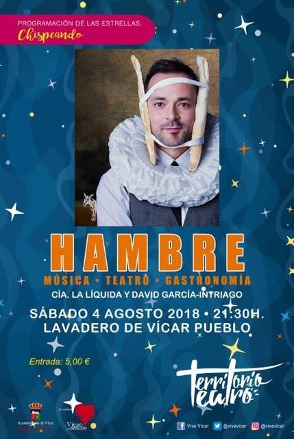 Territorio Teatro regresa al Lavadero de la Villa de Vícar con 'Hambre' dentro del 'Chispeando' de IV Paseando entre Velas