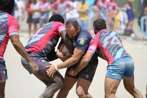  Old Dogs Ejido, Ossos de Barcelona y las Gaossas ganadores del modélico XV Torneo de Rugby Seven Playa de Almerimar