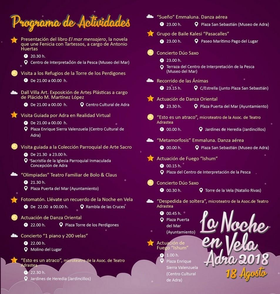 Todo preparado para celebrar la mejor edición de la Noche en Vela de Adra